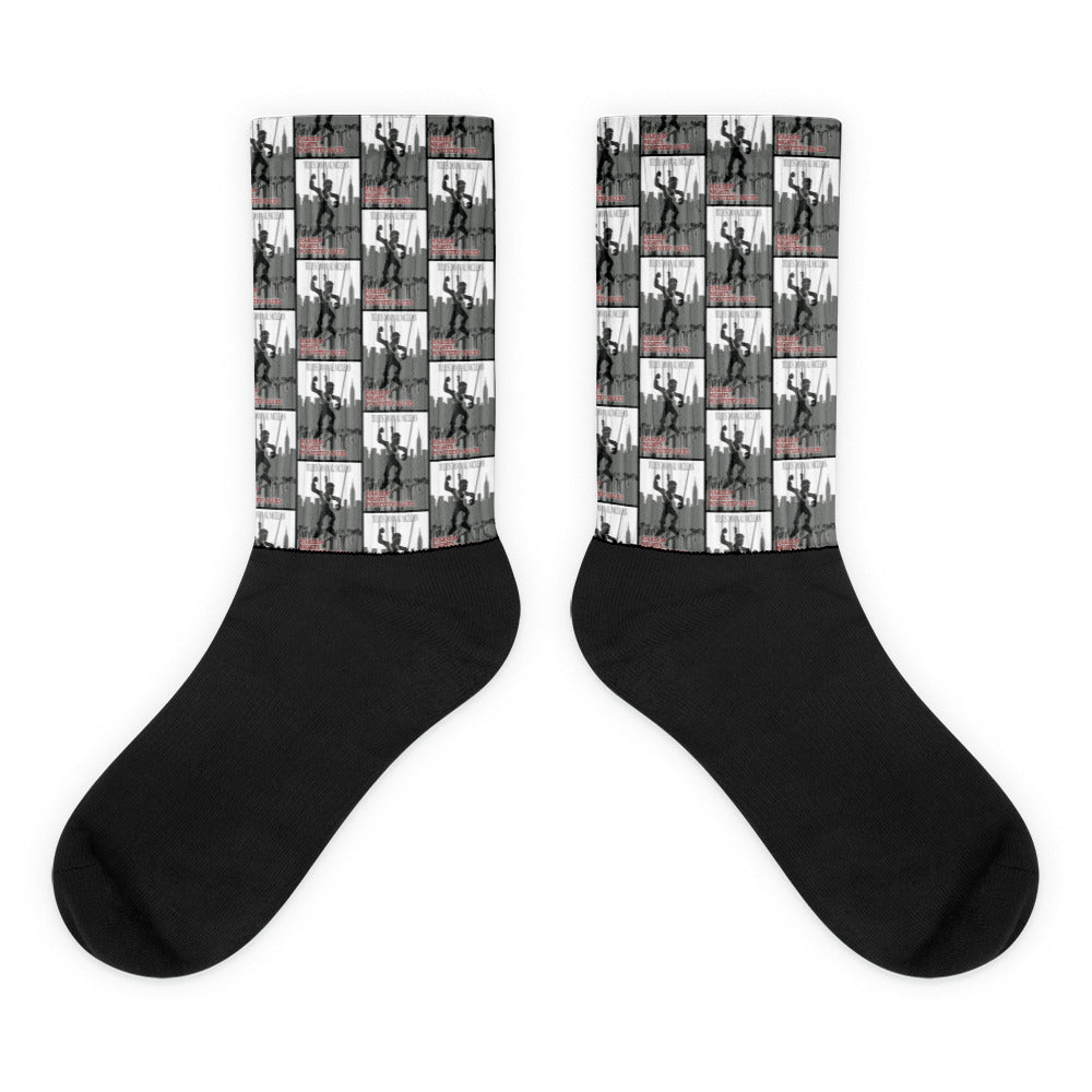 Harlem Nights and Footstep Blues Cover Patterned Socks